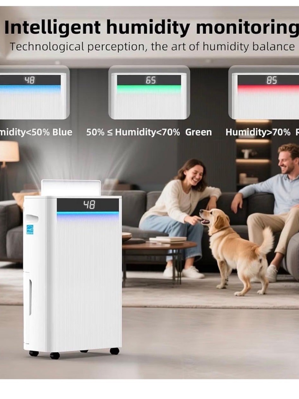 ⚡ KeepGlad 80-Pint, 5,000 Sq. Ft 2025 Energy Star Dehumidifier | NEW Open Box⚡